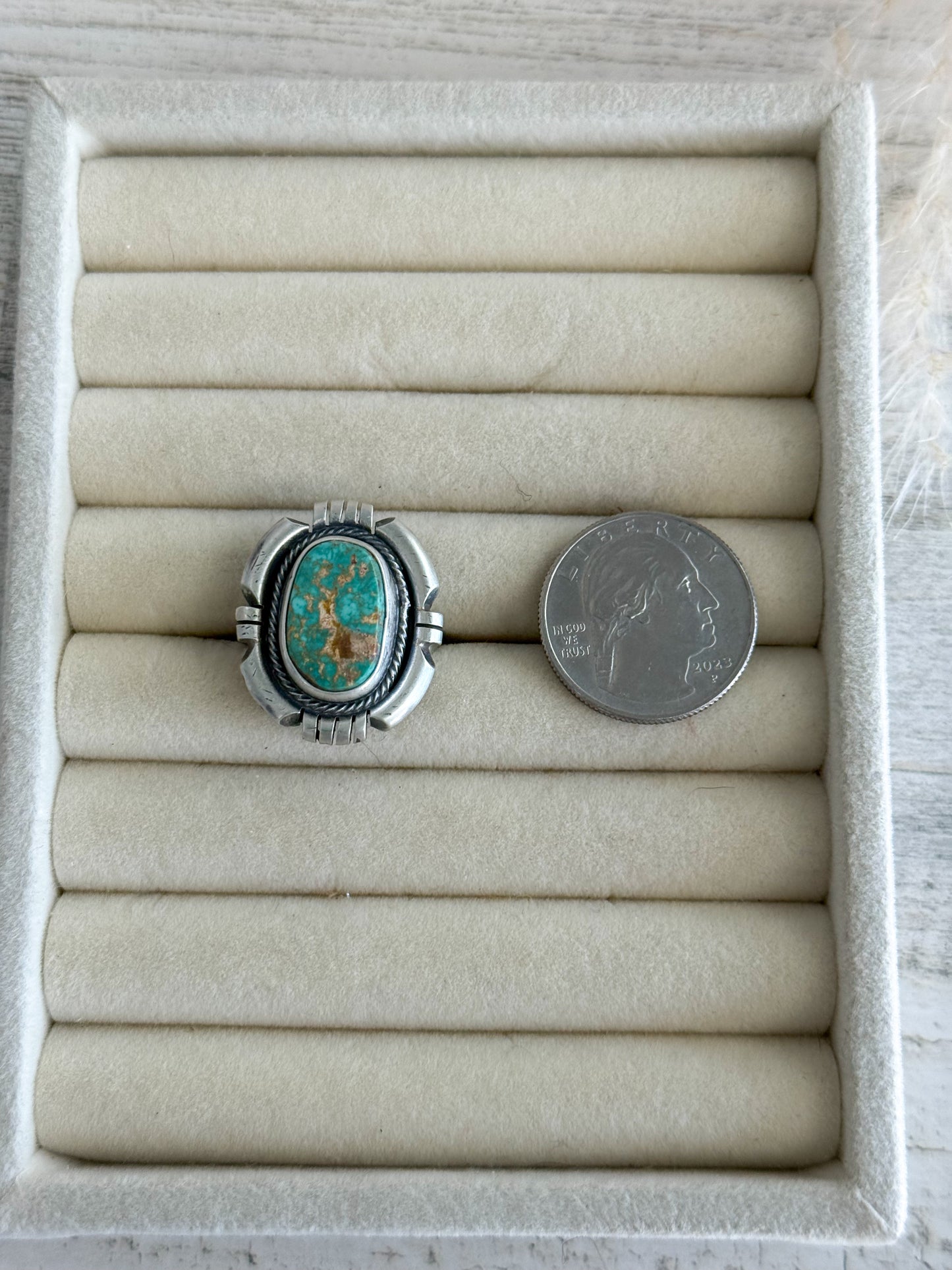 Native American Royston Ring 9.5