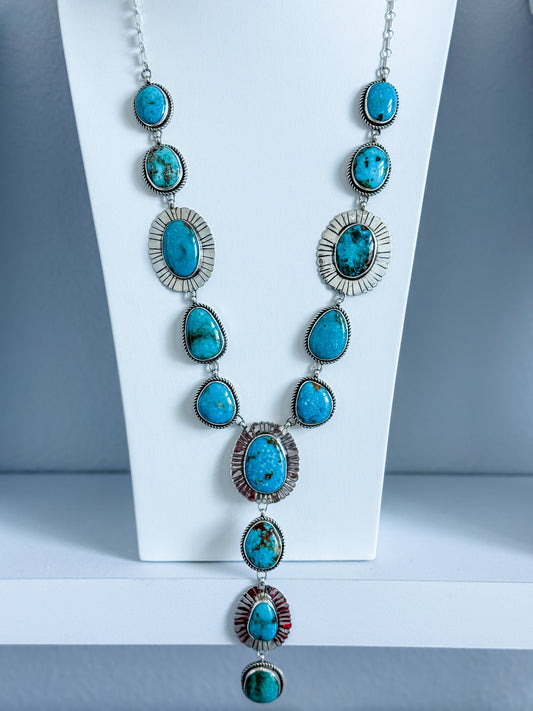 Native American Kingman Turquoise Lariat