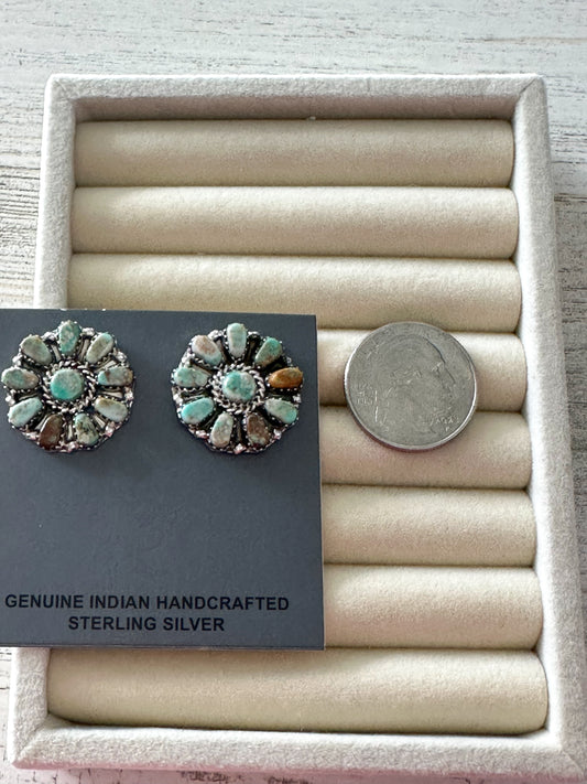 Native Made Kingman Cluster Earrings