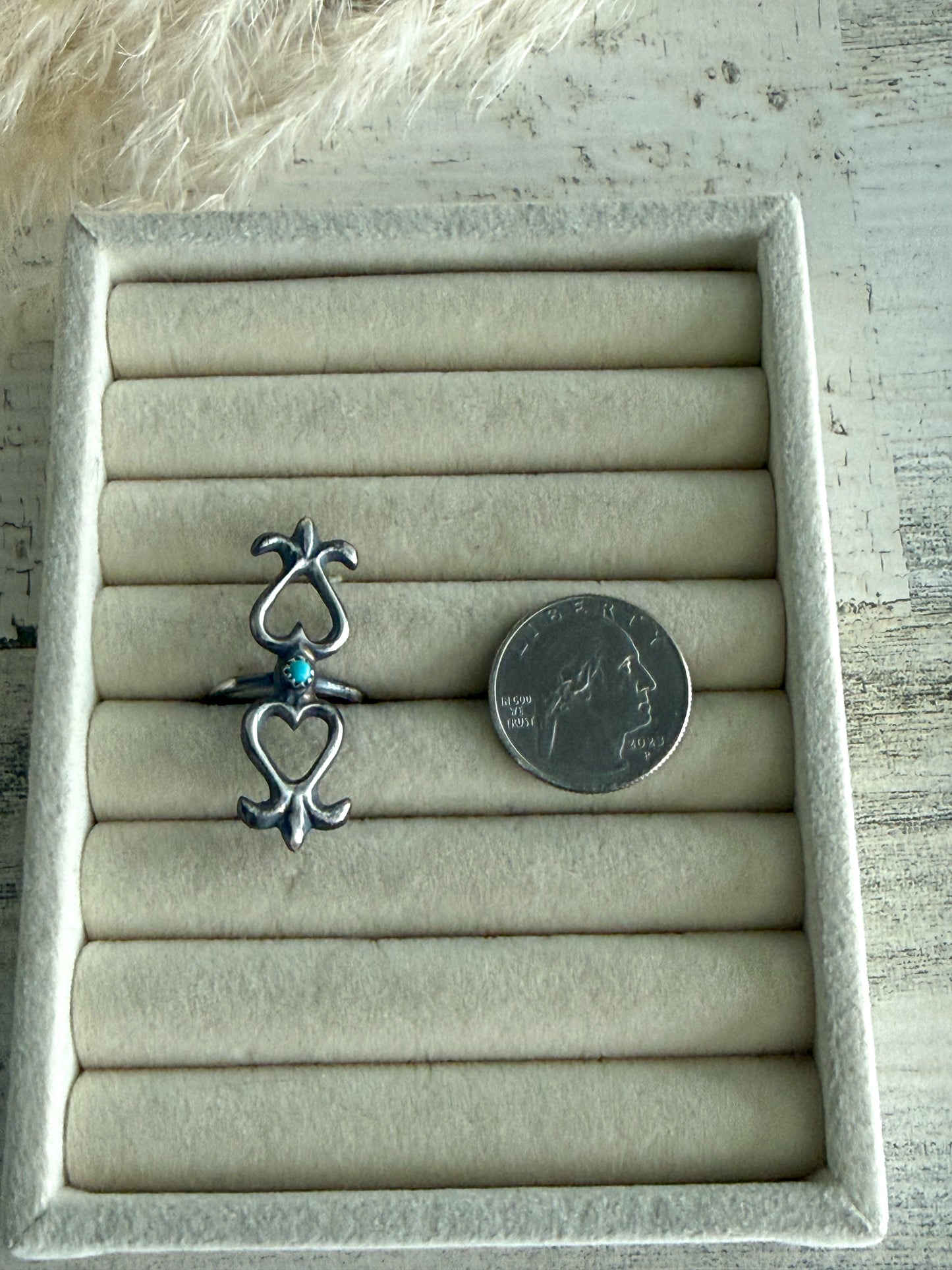 Native American Sand Cast Ring 7.25