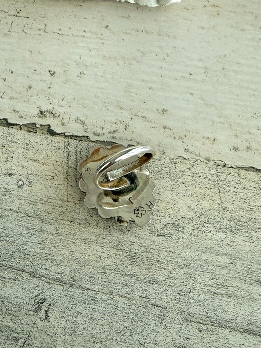 Native American Emerald Valley Adjustable Ring