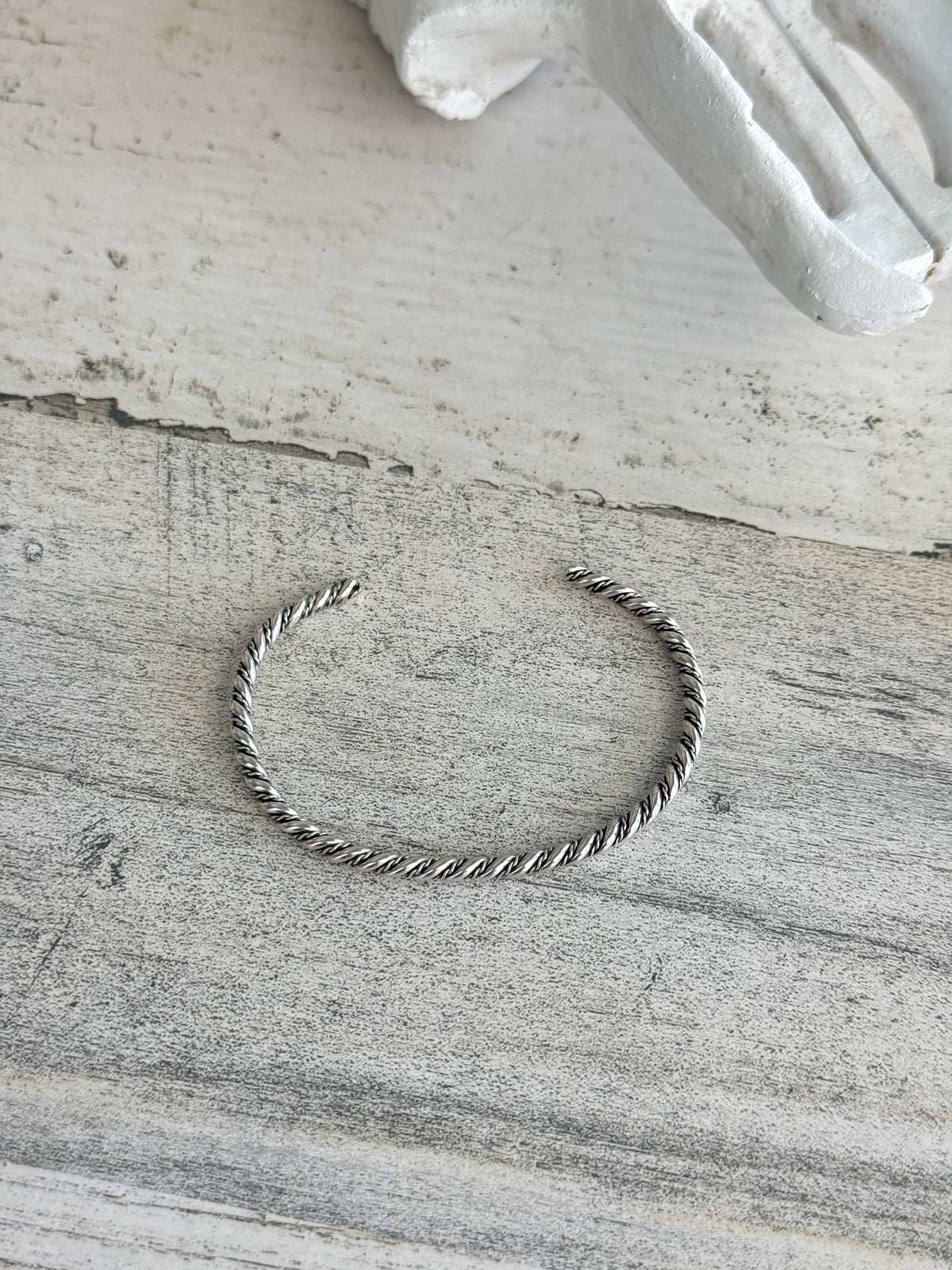 Native American Sterling Silver Stacker Cuff 6.25"