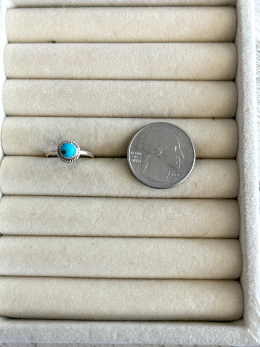 Native American Dainty Kingman Ring 5.5
