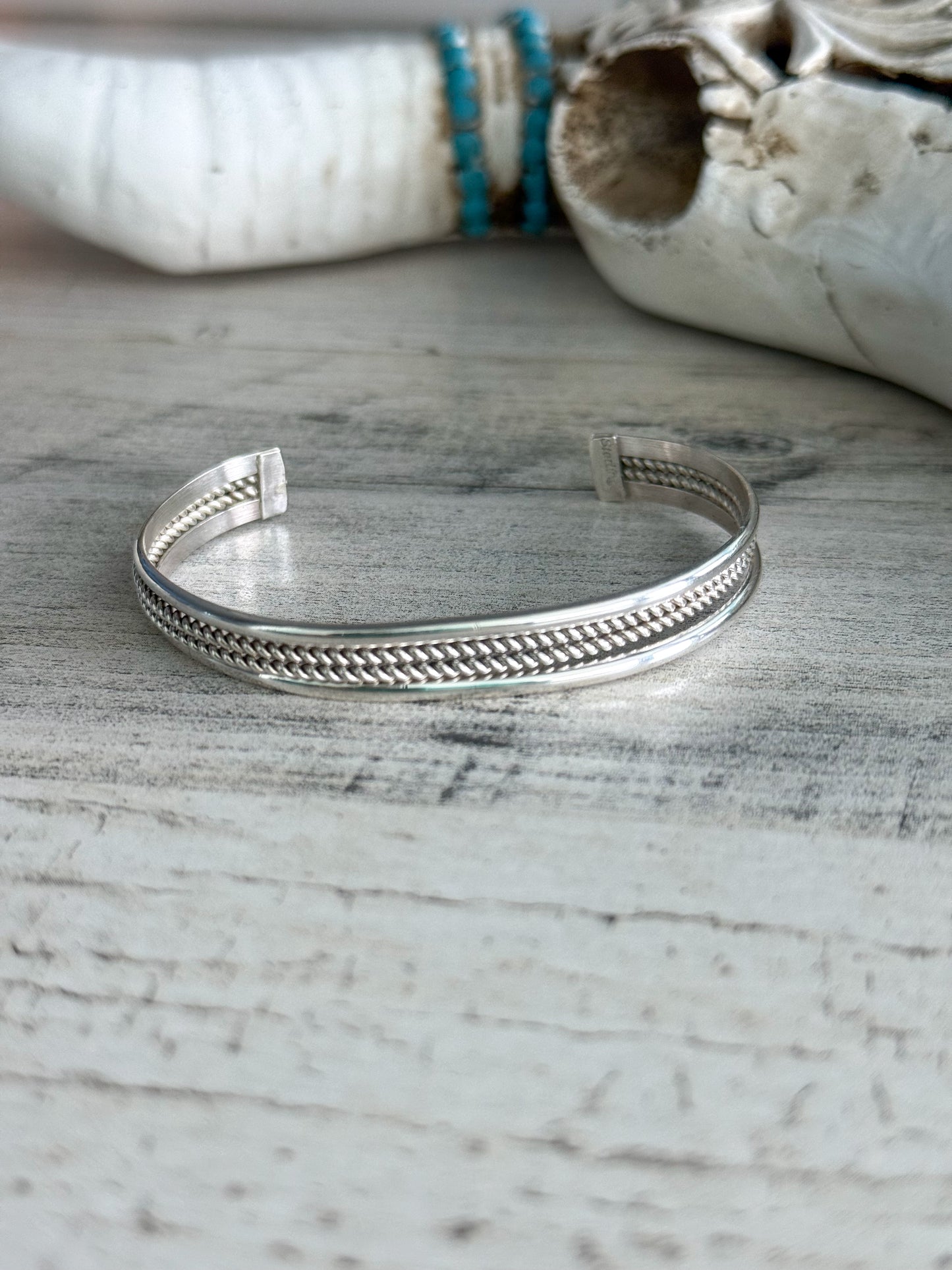 Native Made Sterling Silver Cuff 6.25