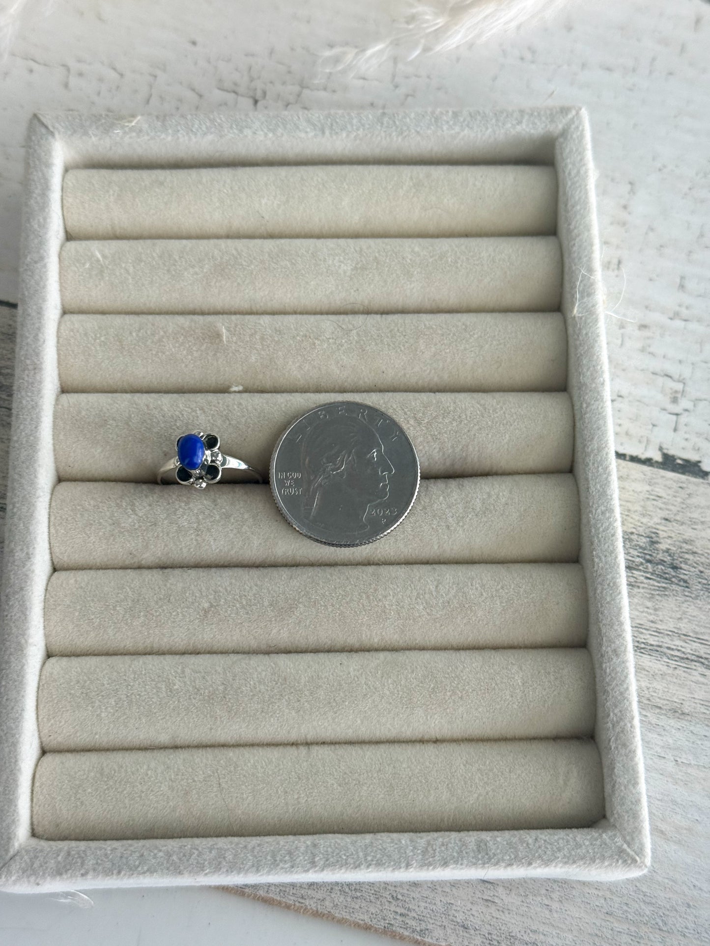 Native American Lapis Ring 5.5