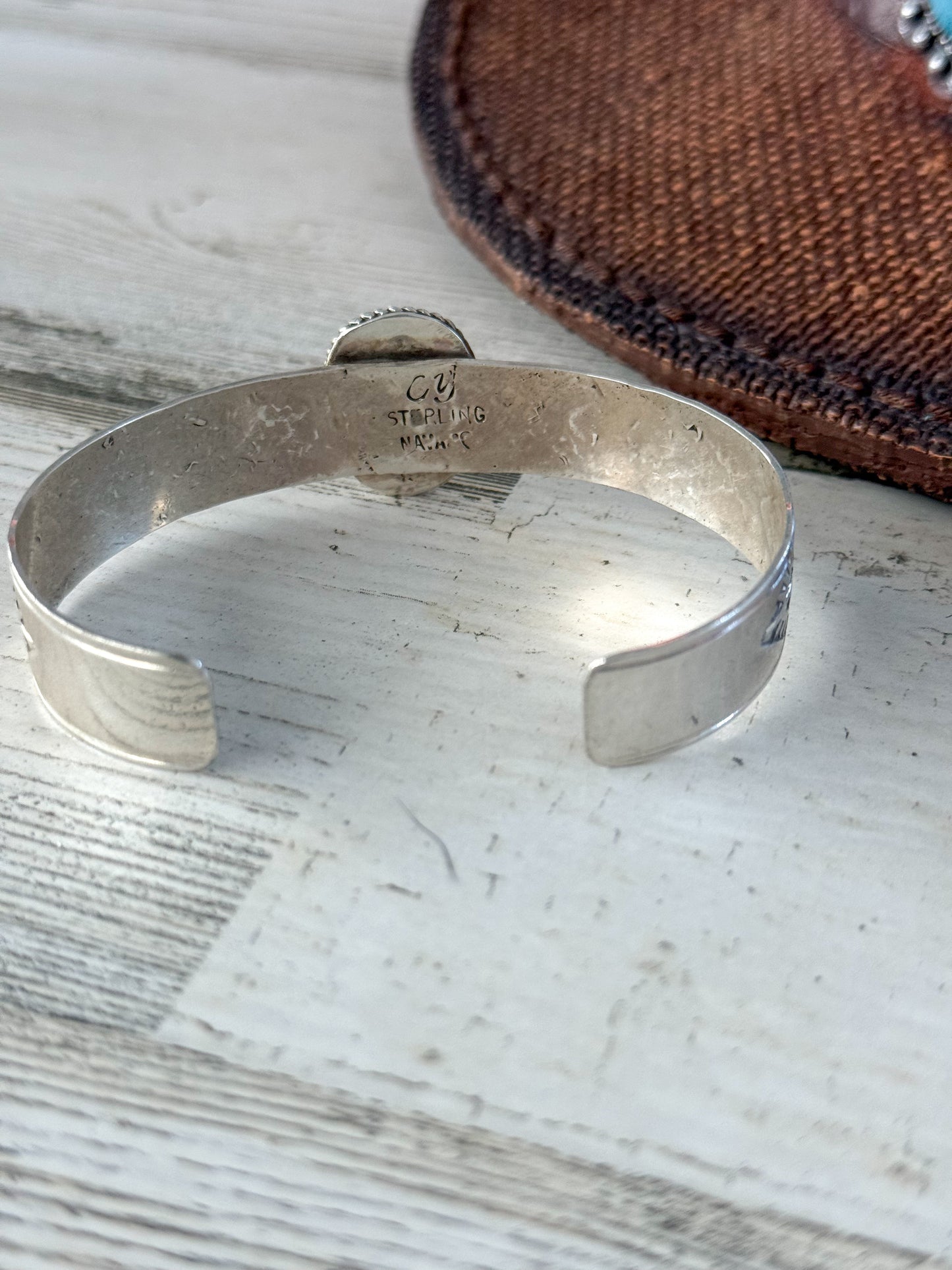 Native American Kingman Stamped Cuff 7"