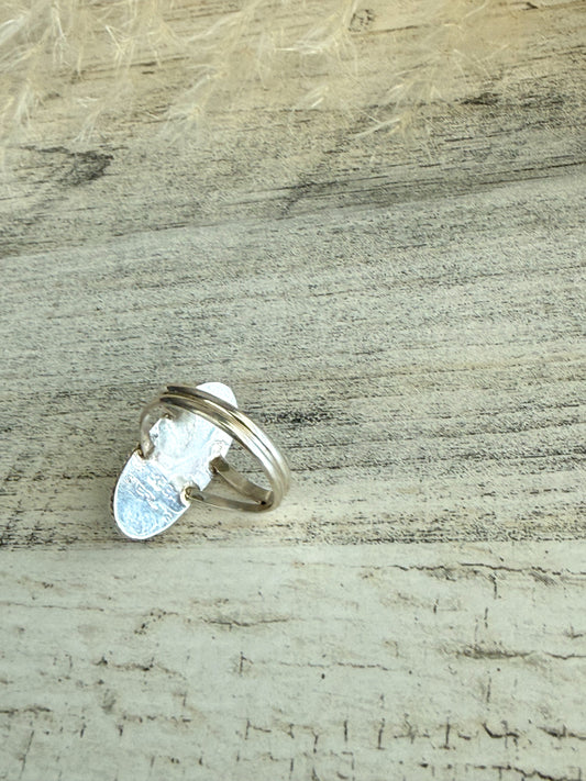 Native American Black Onyx Ring 7.5