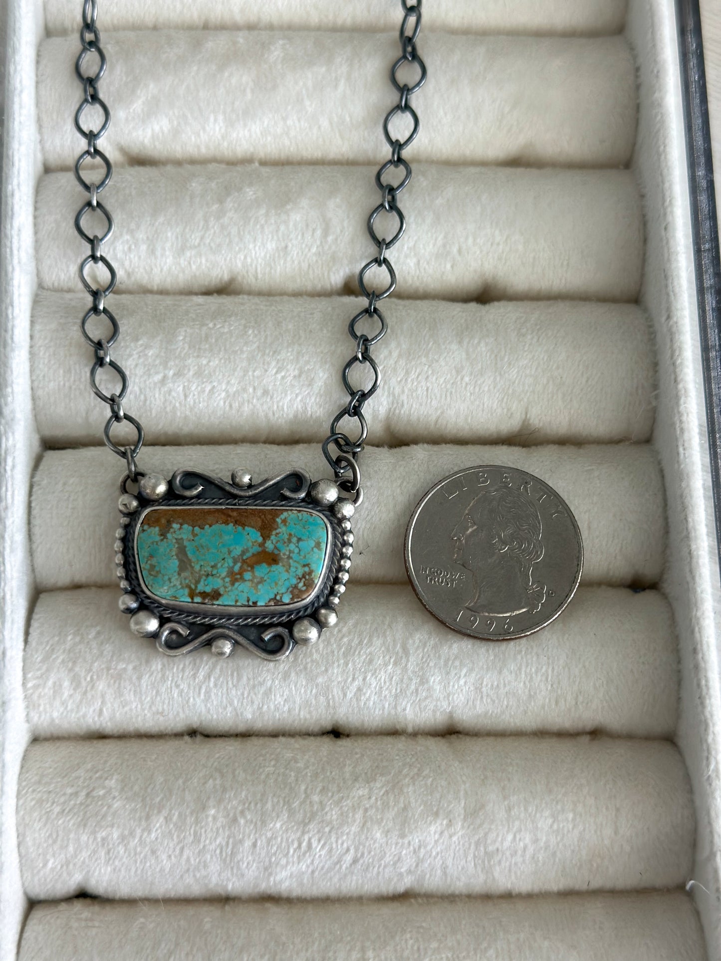 Native Made #8 Pendant Necklace 17"