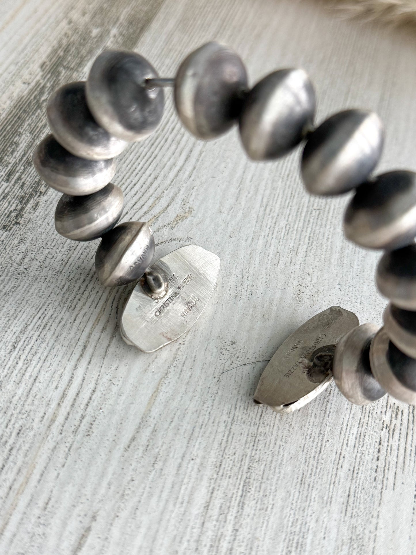 Native American Navajo Pearl & Royston Turquoise Cuff