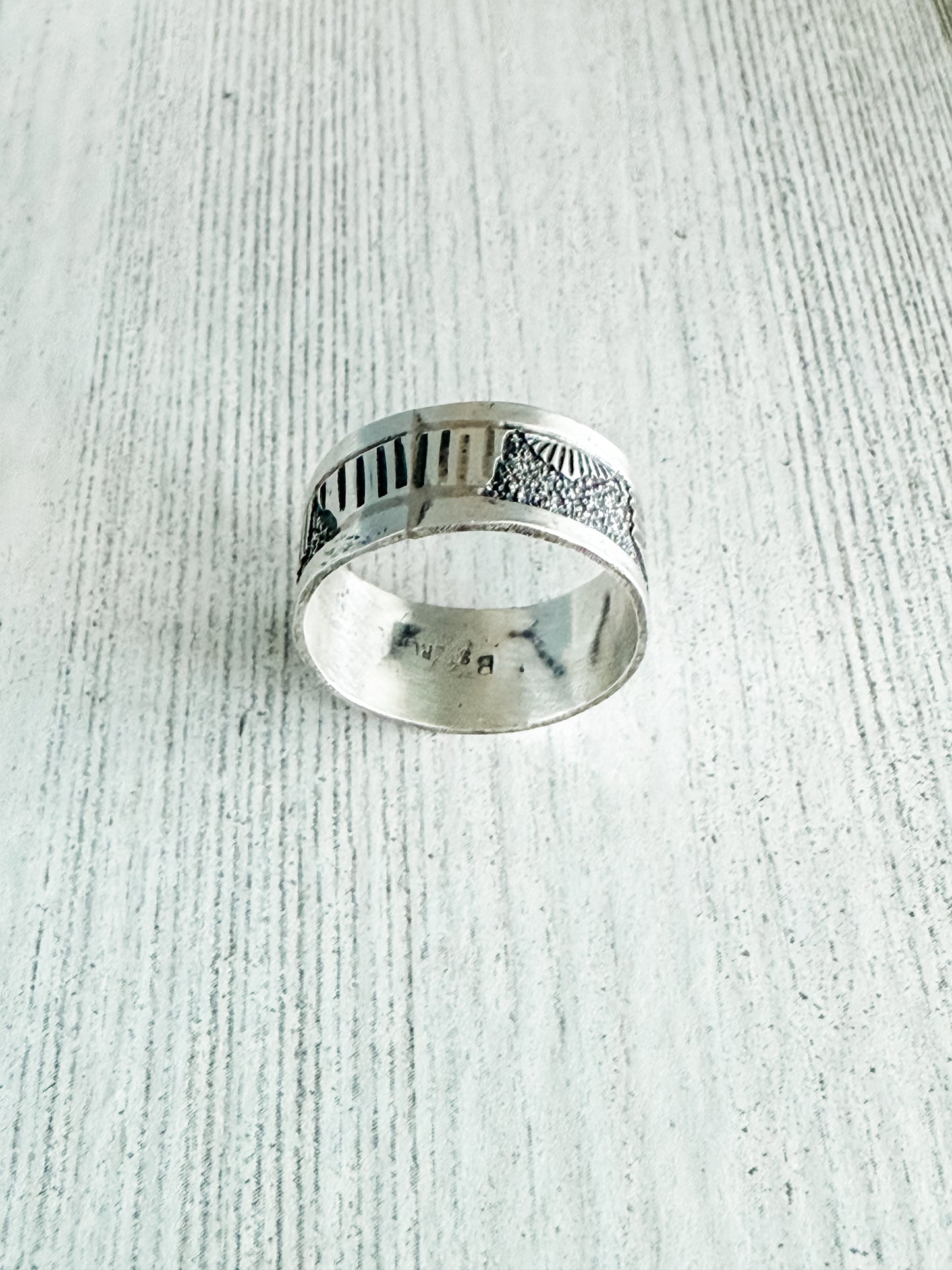 Native American Sterling Storyteller Ring 11