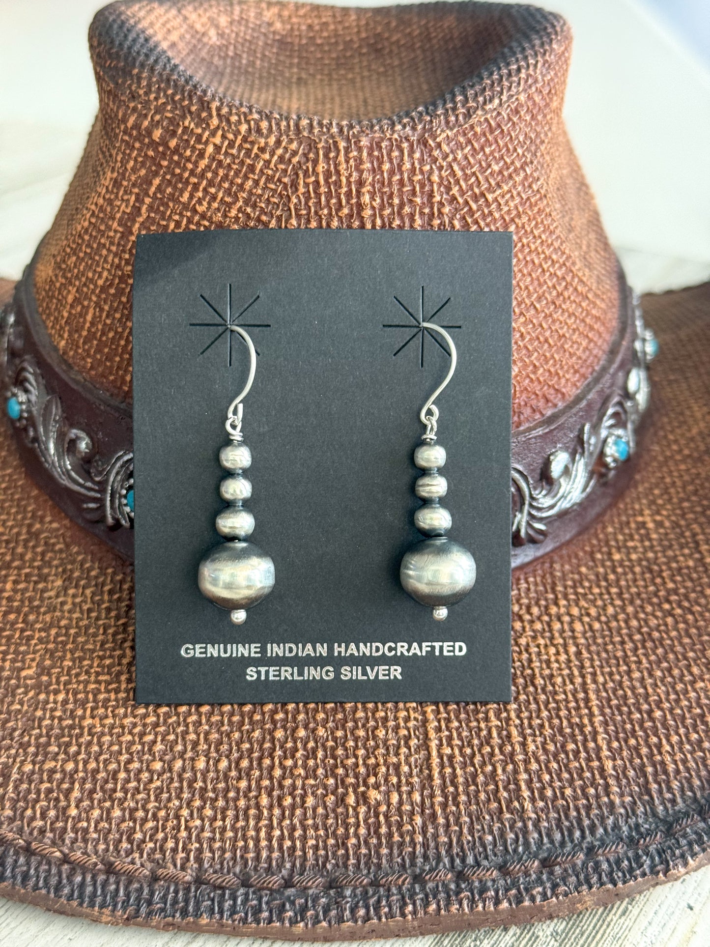 Native American Navajo Pearl Earrings