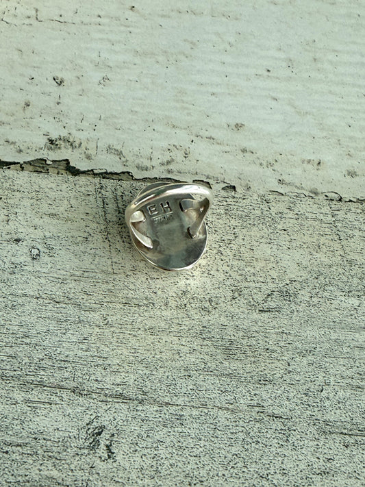 Native American Patagonia Turquoise Ring 8.75