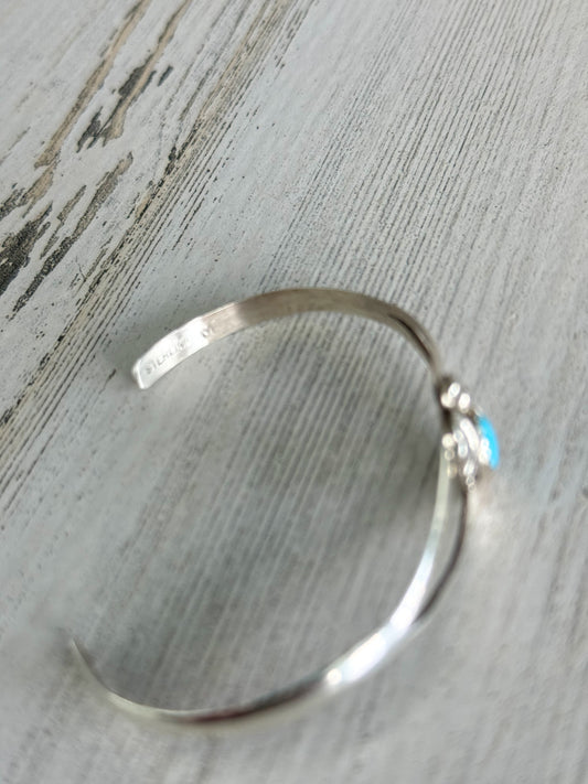 Native American Kingman Leaf Cuff 6"