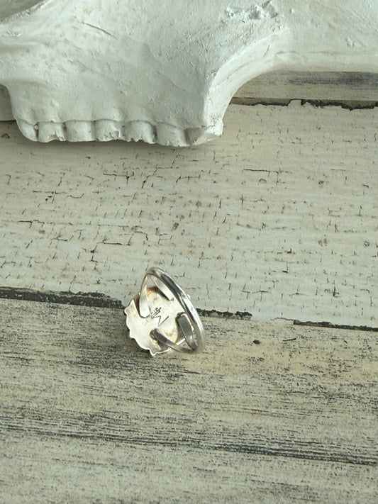 Native American Denim Lapis Ring 9