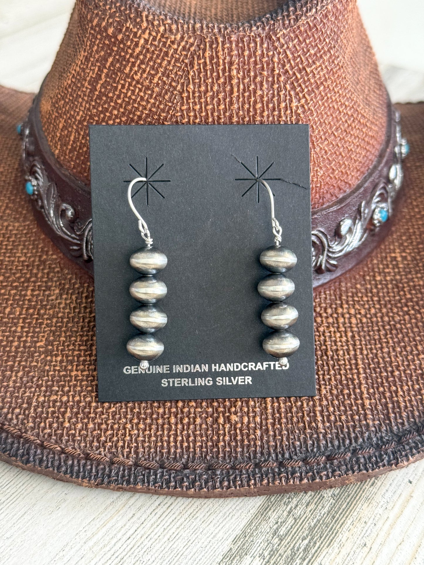 Native American Navajo Pearl Earrings