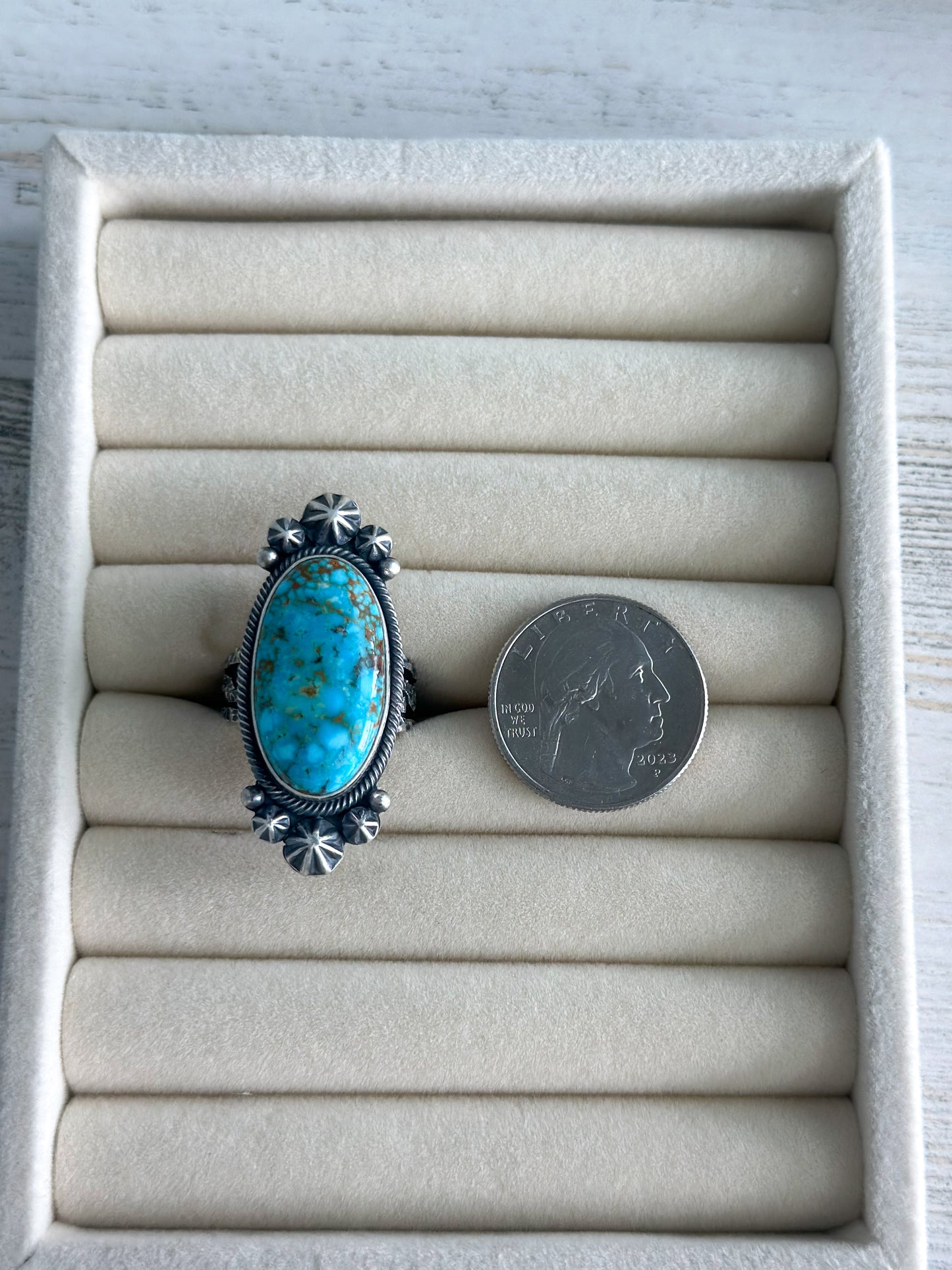 Native Made Kingman Ring Size 8.5