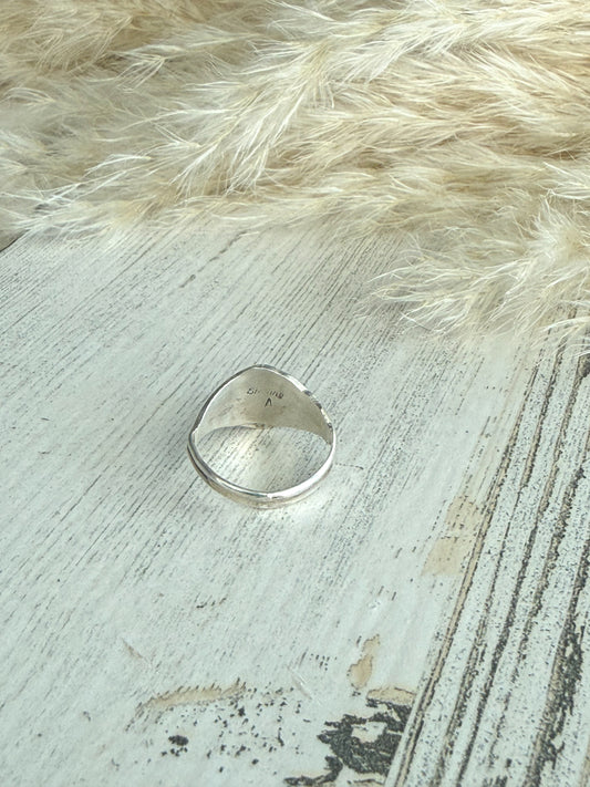 Native American Orange Spiny Ring 7