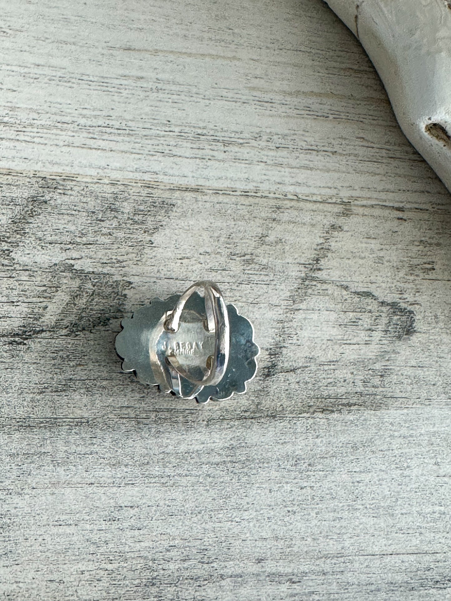 Native Made Blue Emerald Valley Turquoise Ring Size 8