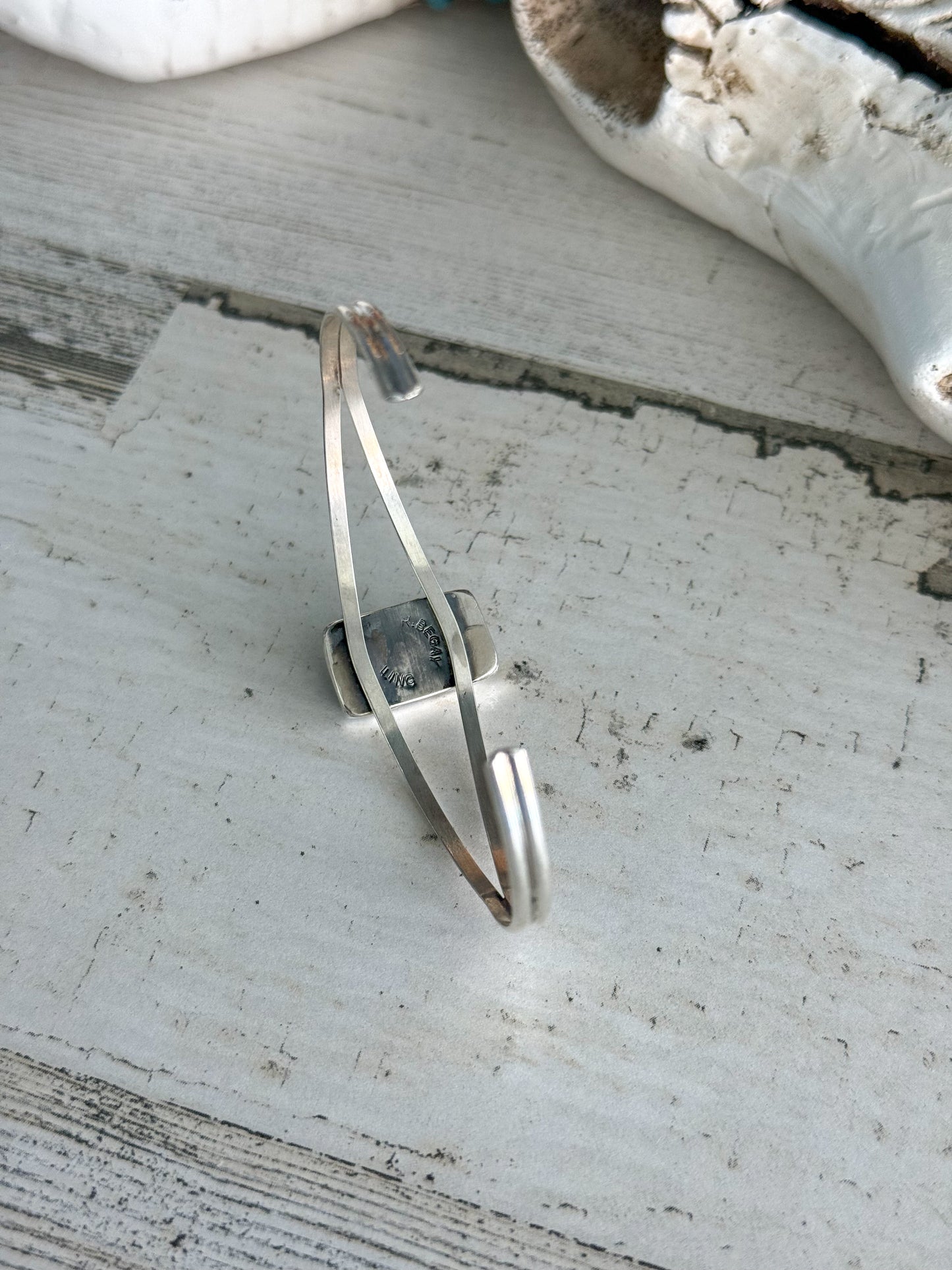 Native American Egyptian Turquoise Cuff 6-3/8"