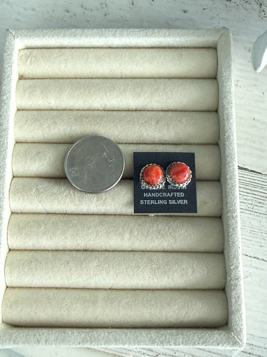 Native American Red Spiny Studs