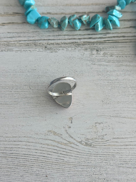 Native American Orange Spiny Ring 8