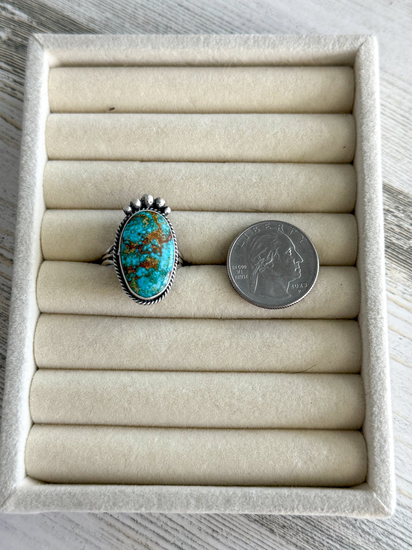 Native American Kingman Ring 10