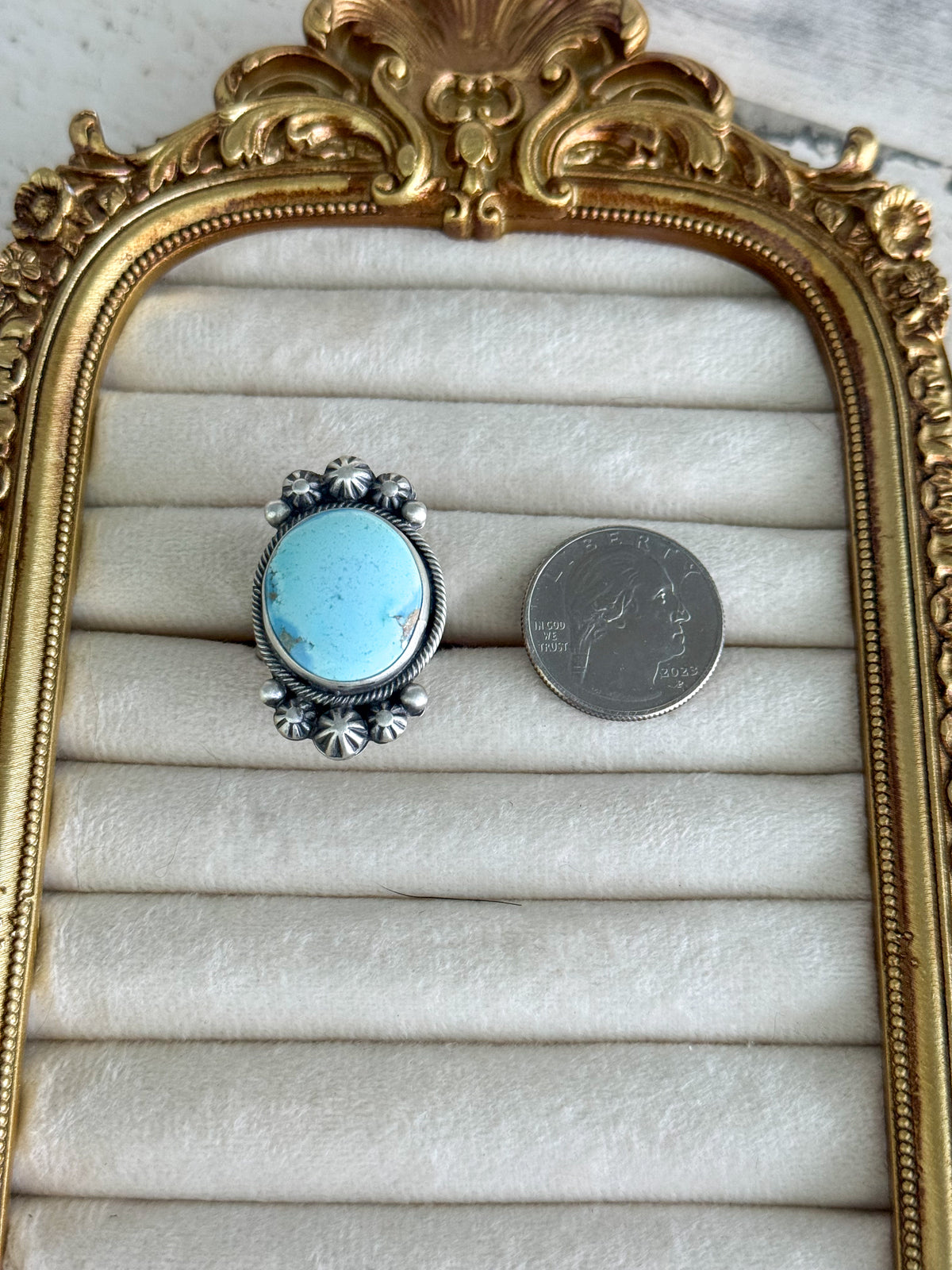 Native American Golden Hills Ring 9