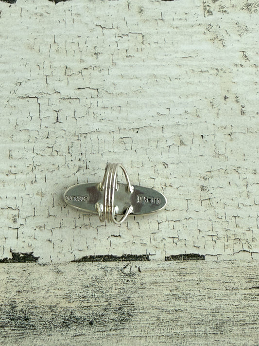 Native American #8 Turquoise Inlay Ring 6