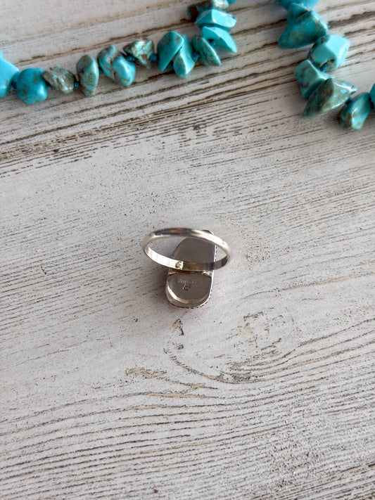 Native American Red Spiny Ring 9