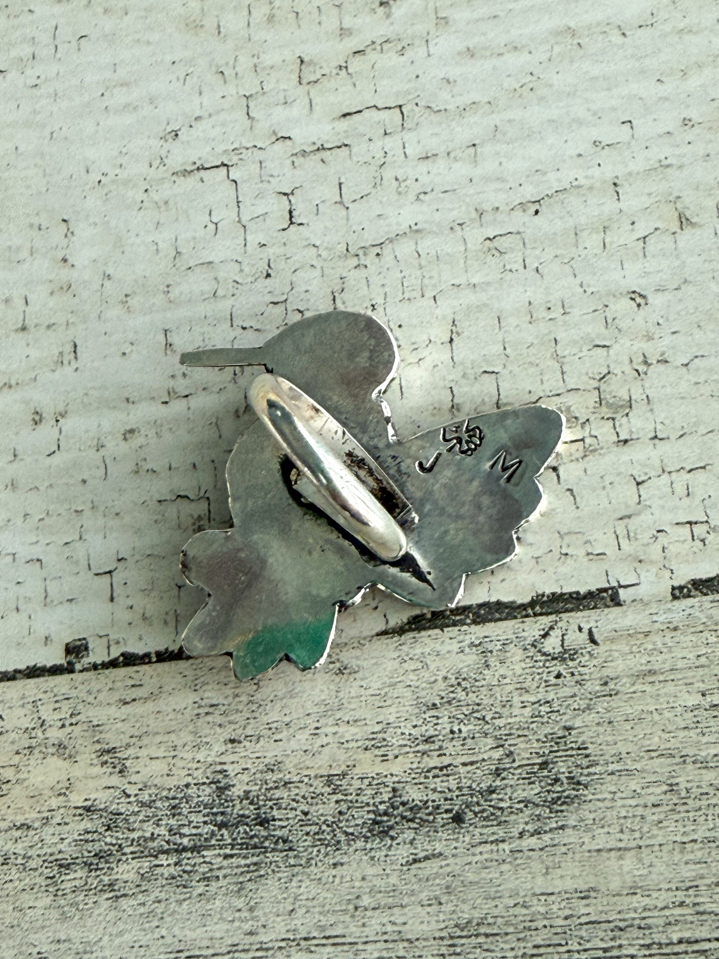 Native American Sonoran Gold Hummingbird Adjustable Ring