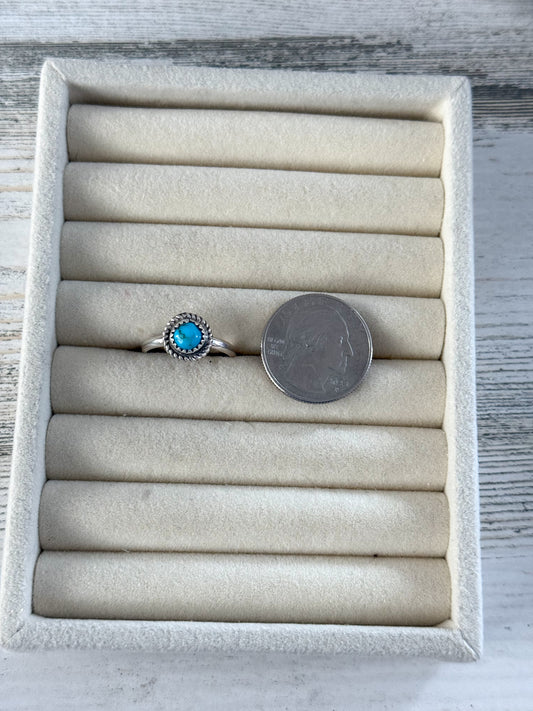Native American Dainty Kingman Ring 8