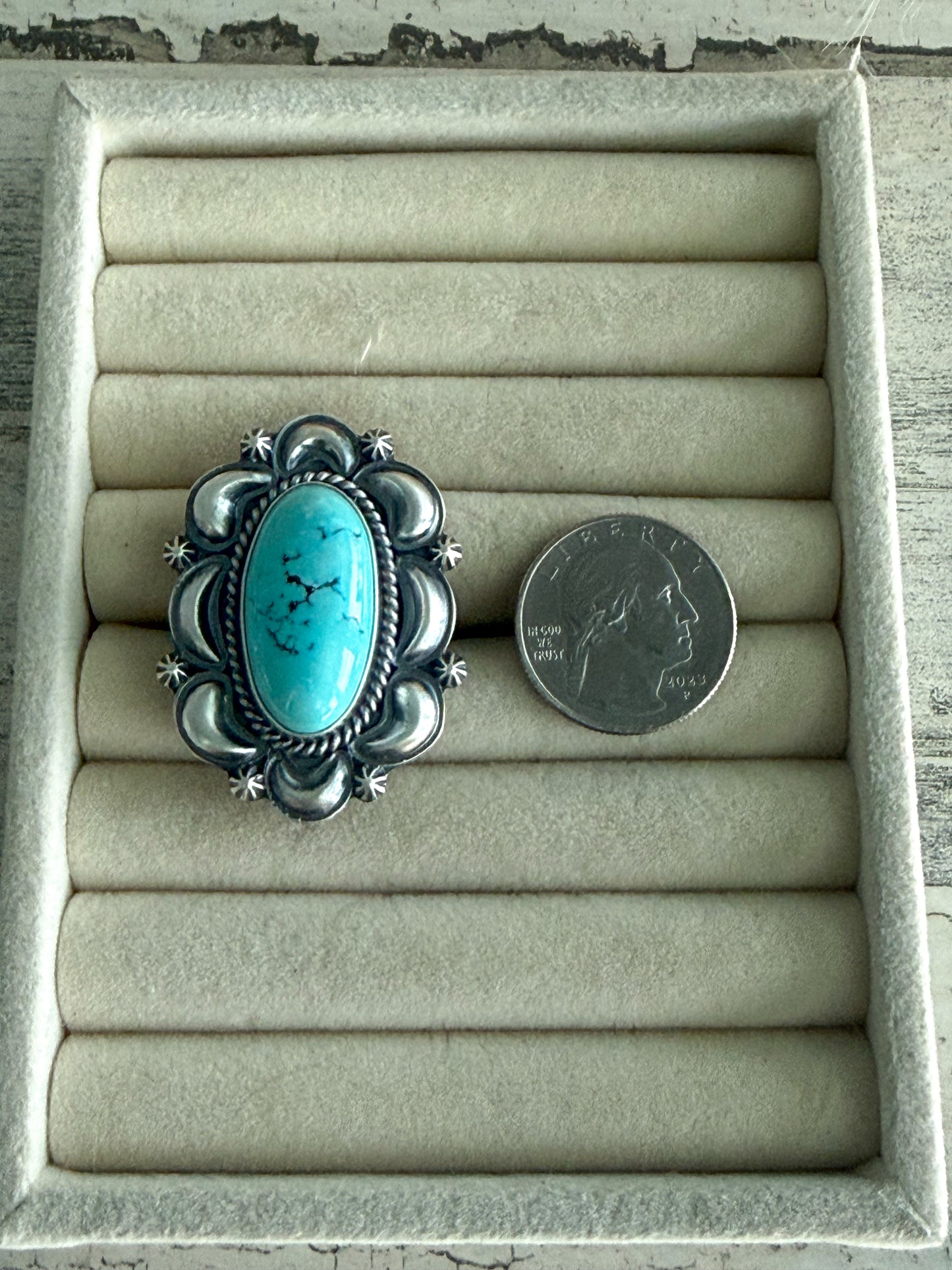 Native American Morenci Turquoise 7.5