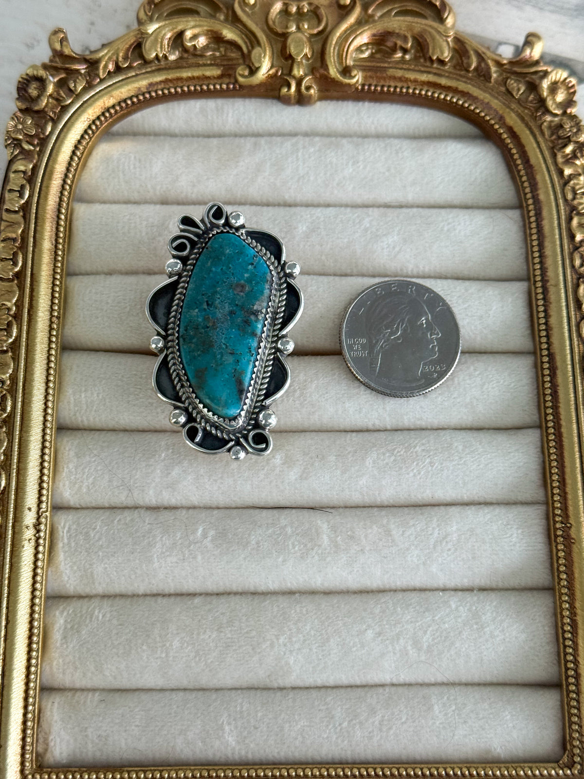 Native American Turquoise Ring 9