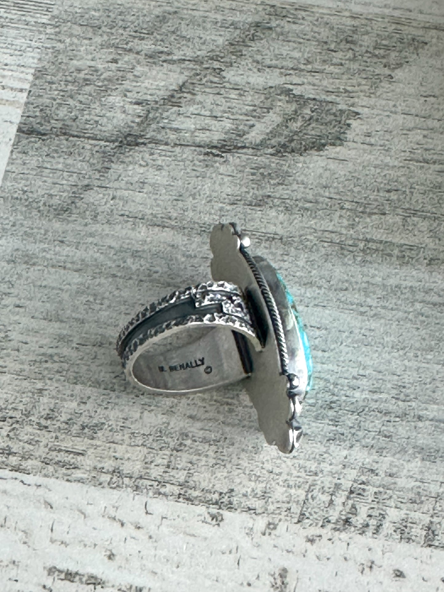 Native Made Kingman Ring Size 8.5