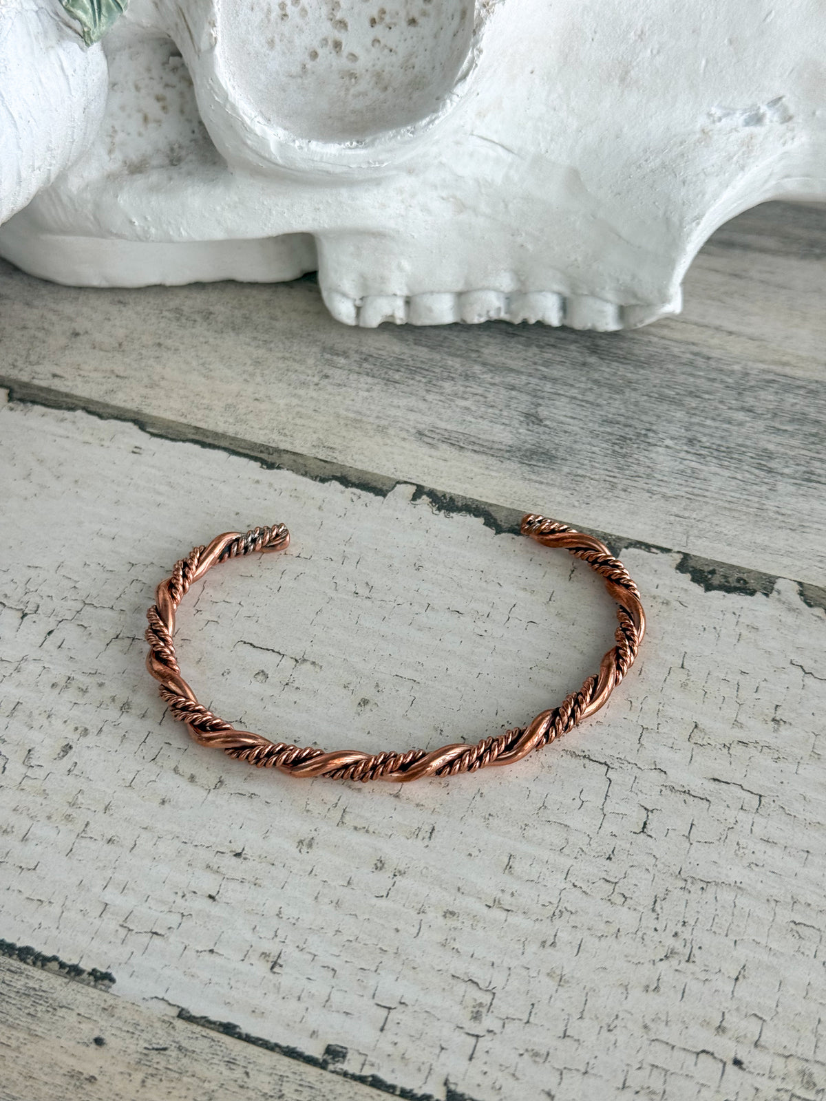 Native American Copper Cuff 6.75"