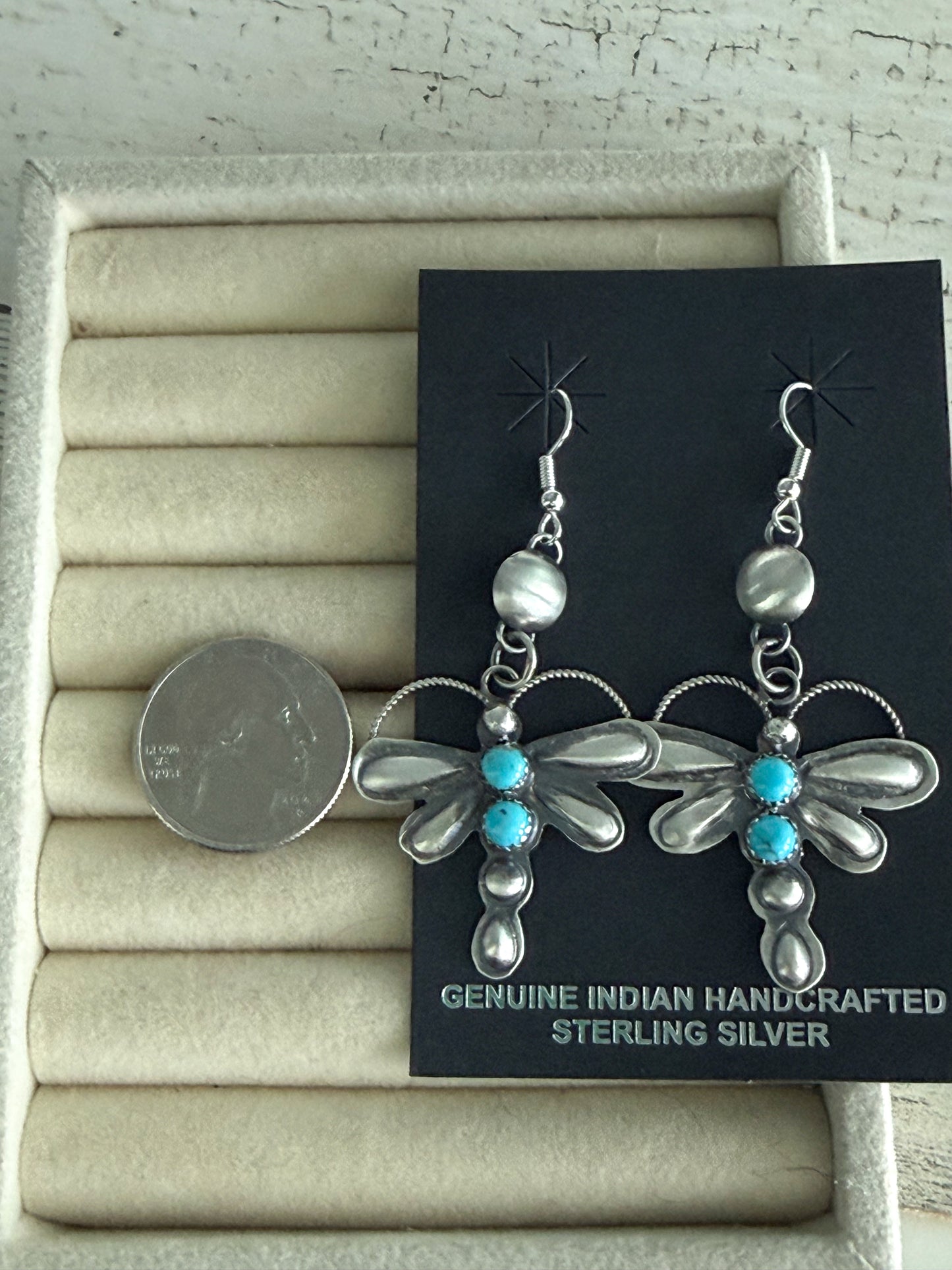 Native American Kingman Dragonfly Earrings