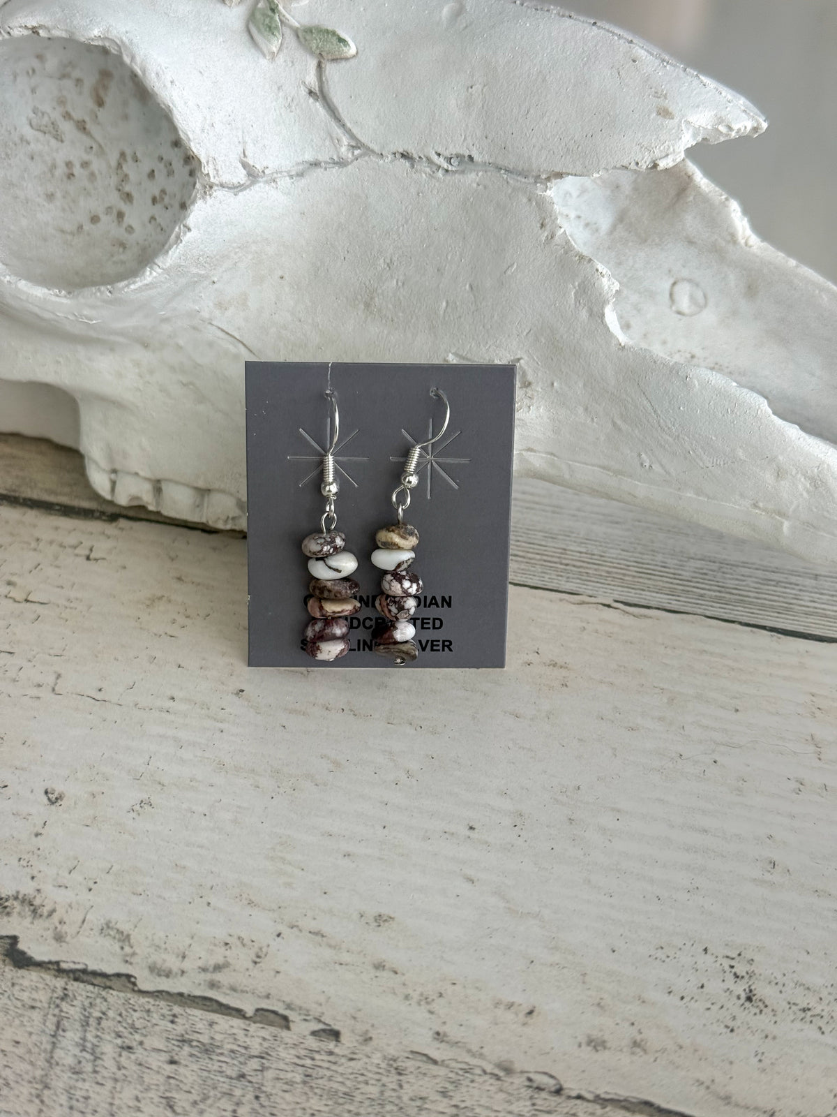 Native American Wild Horse Nugget Earrings