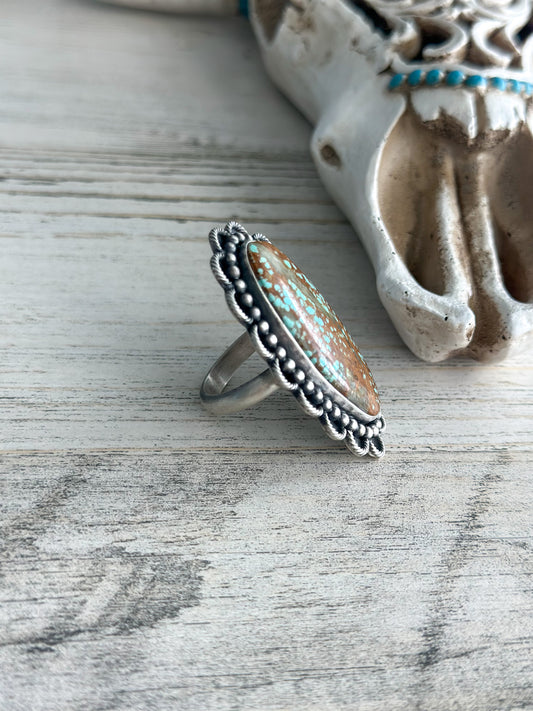 Native Made SS #8 Adjustable Ring