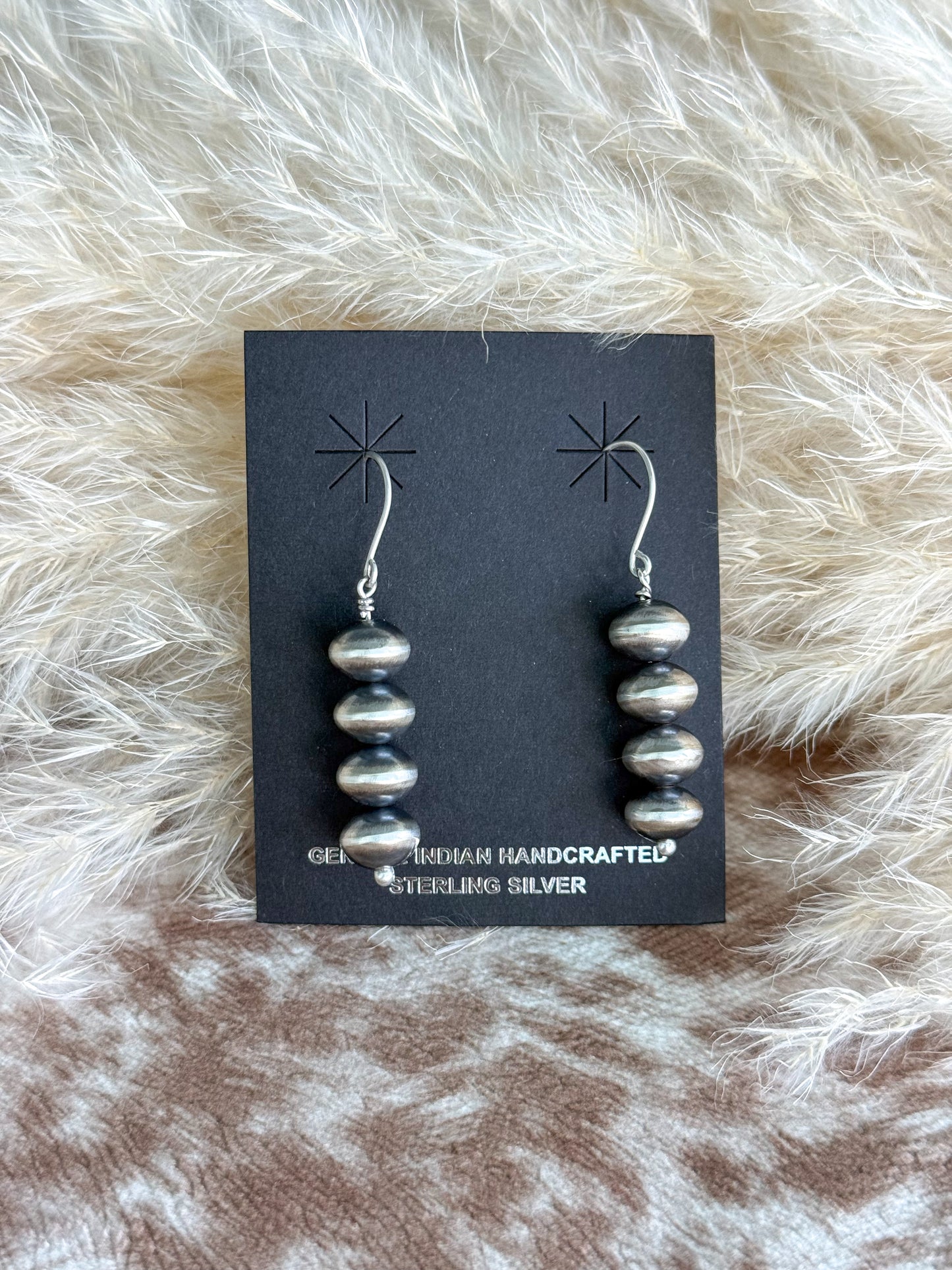Native American Navajo Pearl Earrings