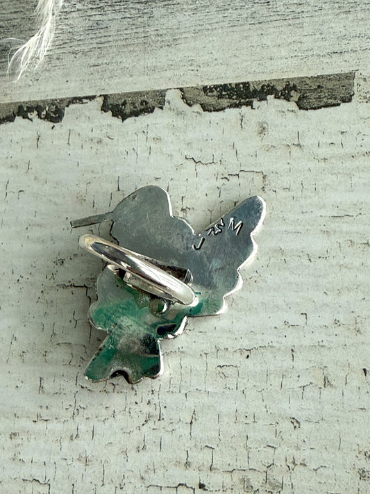 Native American Bluebird Hummingbird Adjustable Ring