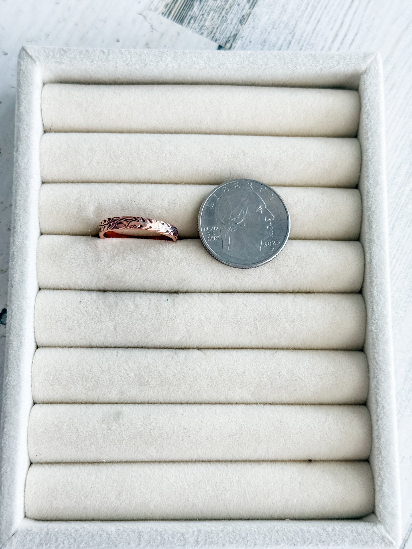 Native American Copper Ring 8