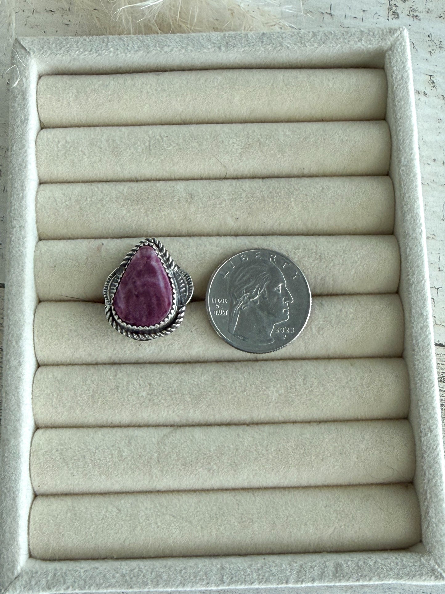 Native American Purple Spiny Ring 7