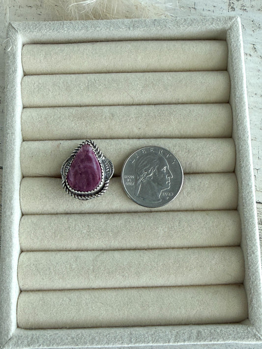 Native American Purple Spiny Ring 7