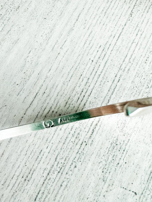 Native American Sterling Silver Baby Cuff 4.5"