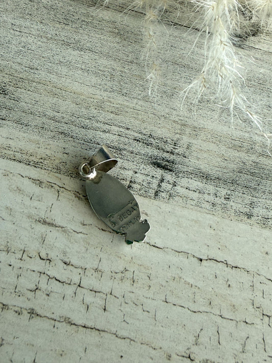 Native American Orange Spiny Pendant