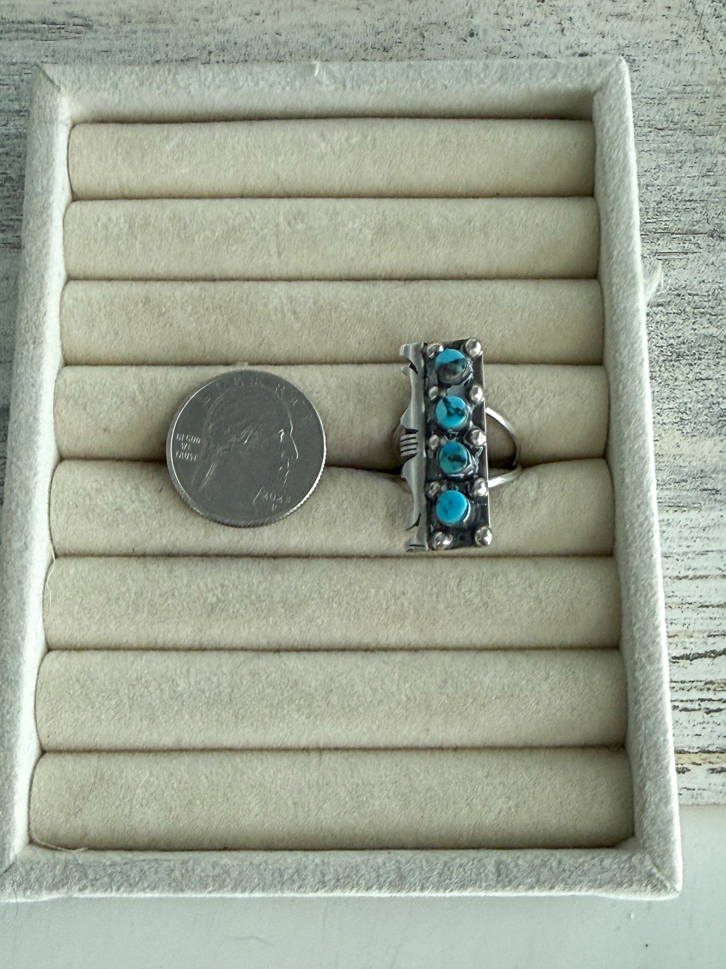 Native American Turquoise Ring 8