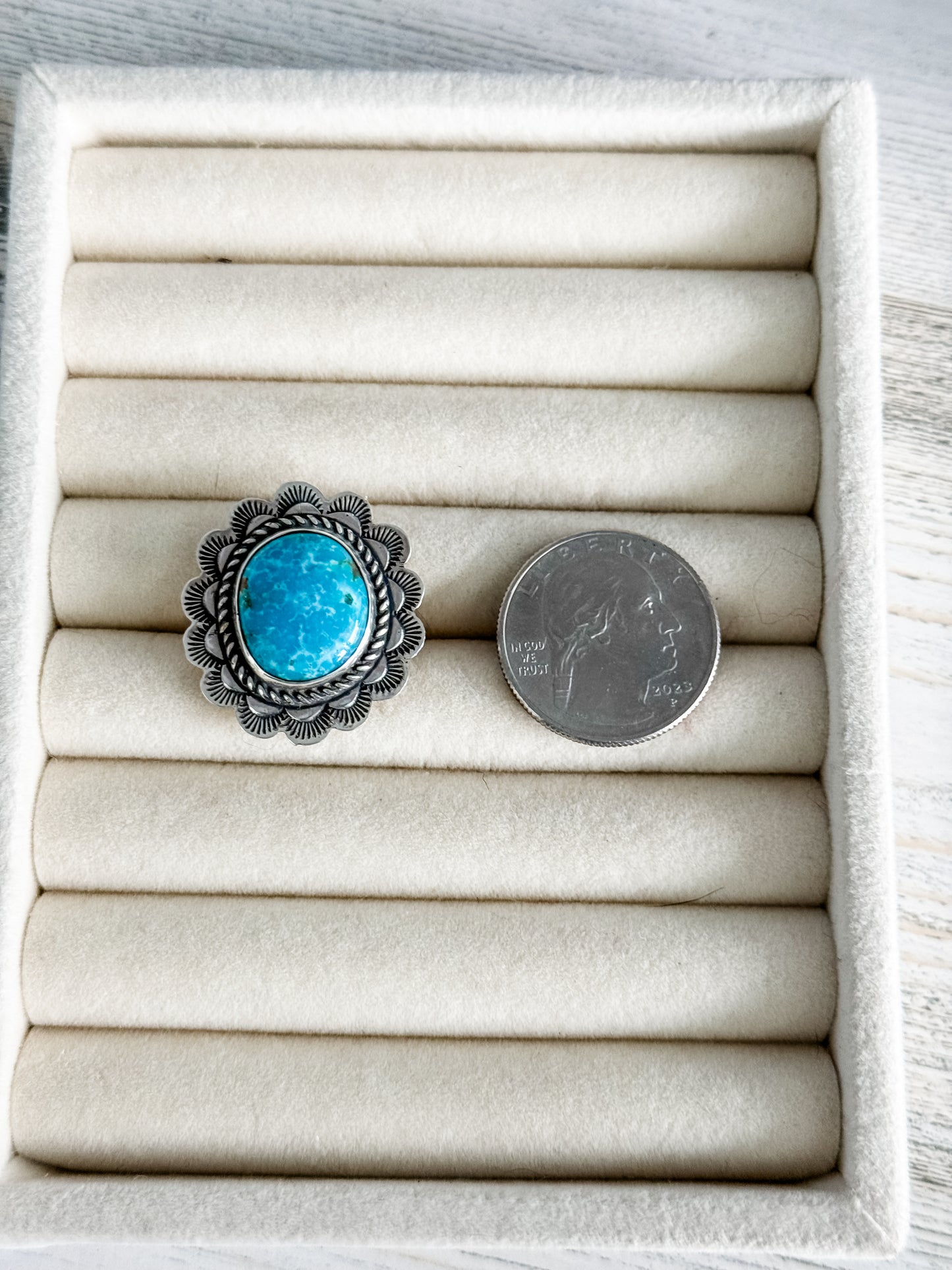 Native American Turquoise Ring 8