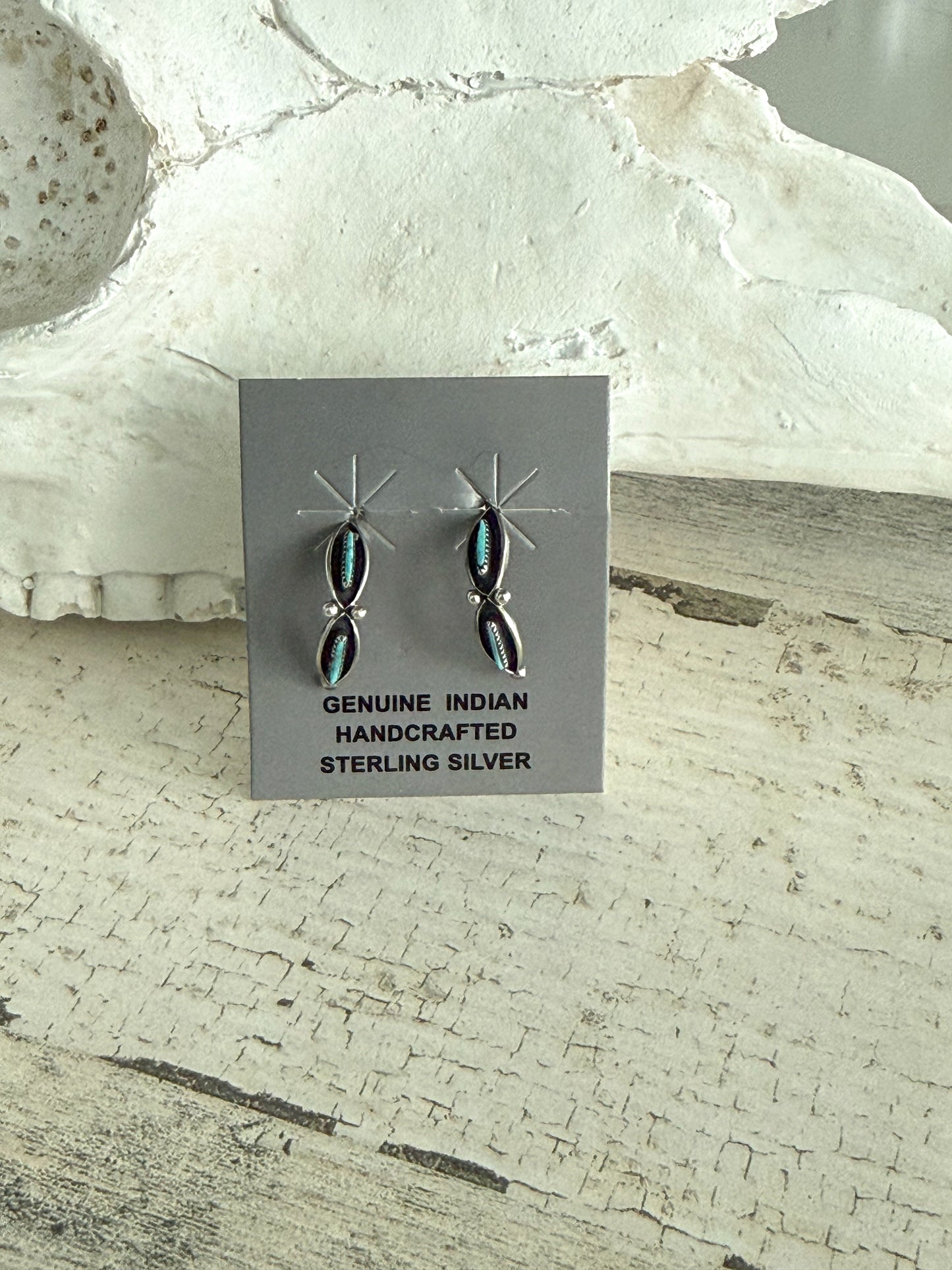 Native American Needlepoint Earrings