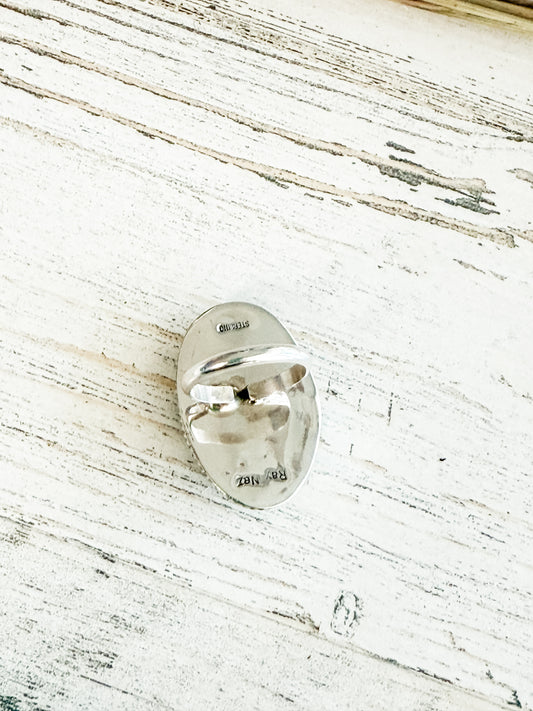 Native American Kingman Ring 8.5