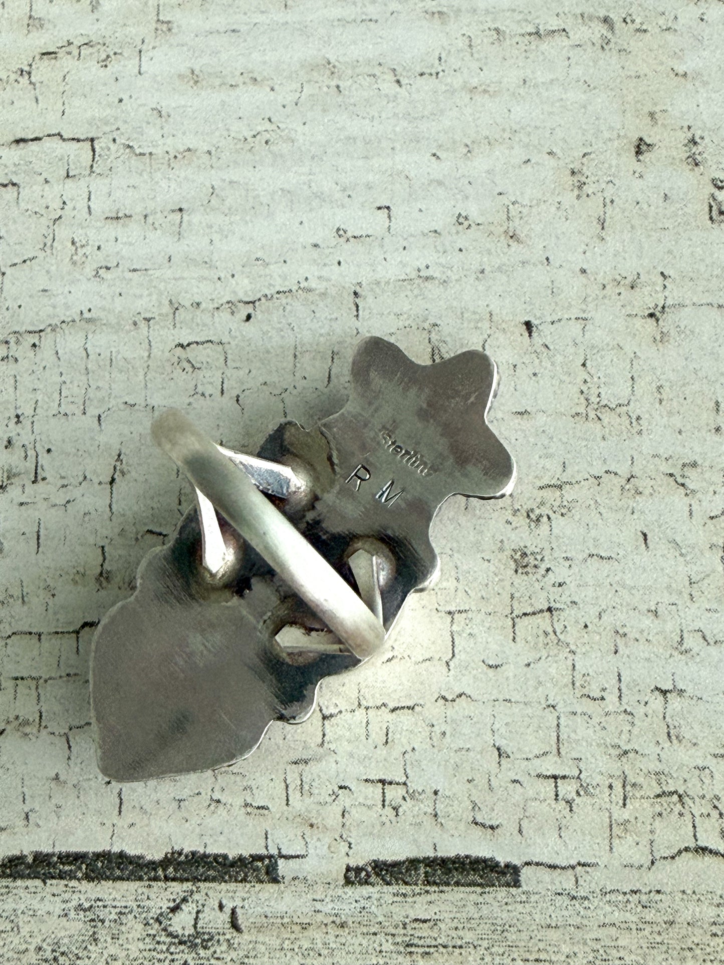 Native American Heart & Star Ring 9